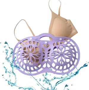 Sablier Bra Laundry Bag, Lingerie Bags for Washing Delicates, Button Slot Design, Durable & Resistant to Deformation, Silicone Bra Wash Bags for Sports Sexy Maternity Seamless Bras