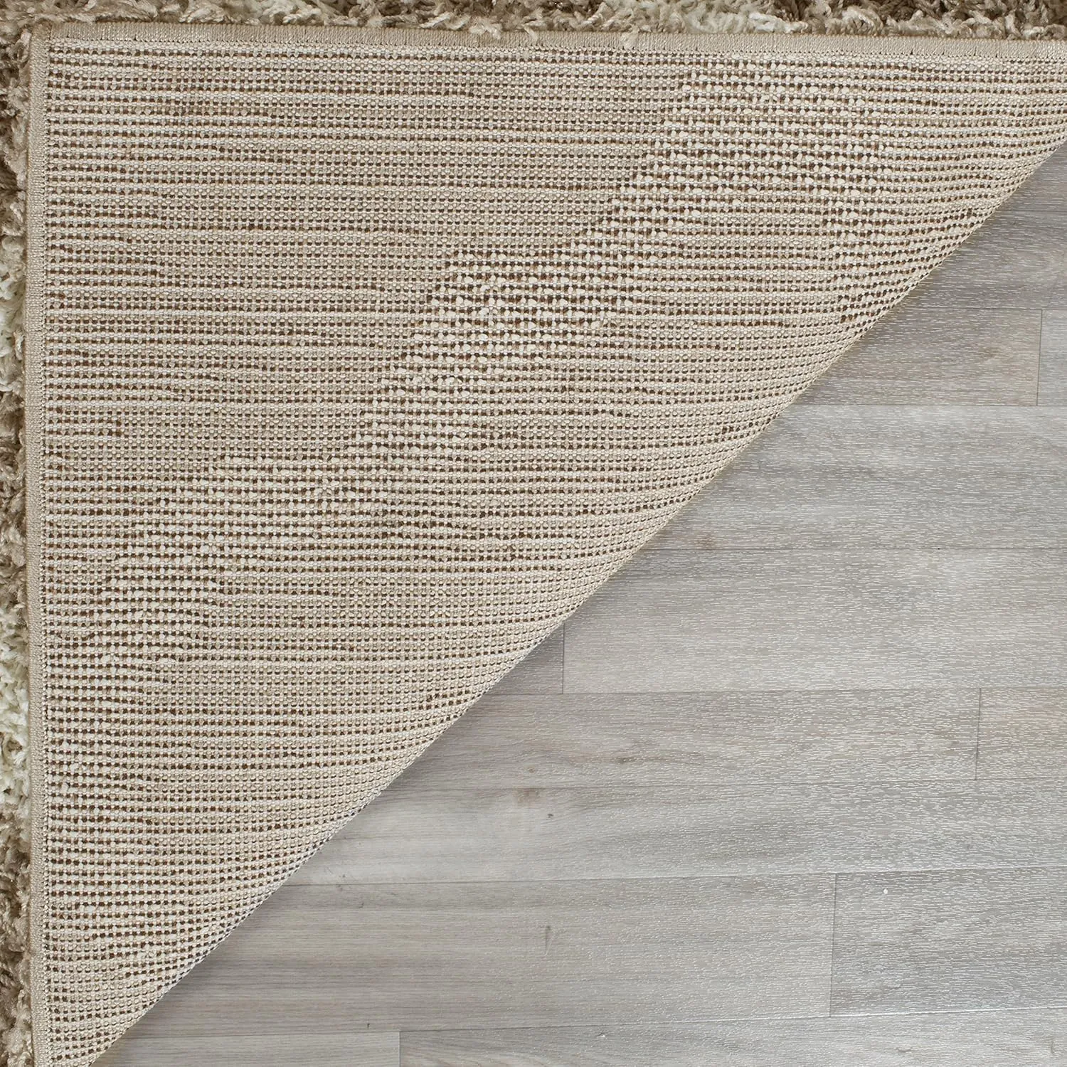 SAFAVIEH Dallas Shag Collection Area Rug - 8' x 10', Beige & Ivory, Trellis Design, Non-Shedding & Easy Care, 1.5-inch Thick Ideal for High Traffic Areas in Living Room, Bedroom (SGD257D)