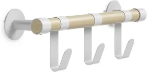Safco Products Resi Coat Wall Mounted Rack with 3 Sturdy Hooks for Hanging Coats and Bags. Lightweight Yet Sturdy