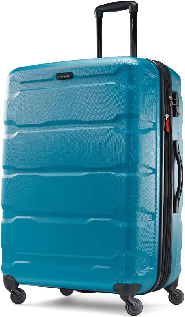 Samsonite Omni PC Hardside Expandable Luggage with Spinner Wheels, Caribbean Blue, 3-Piece Set (20/24/28)