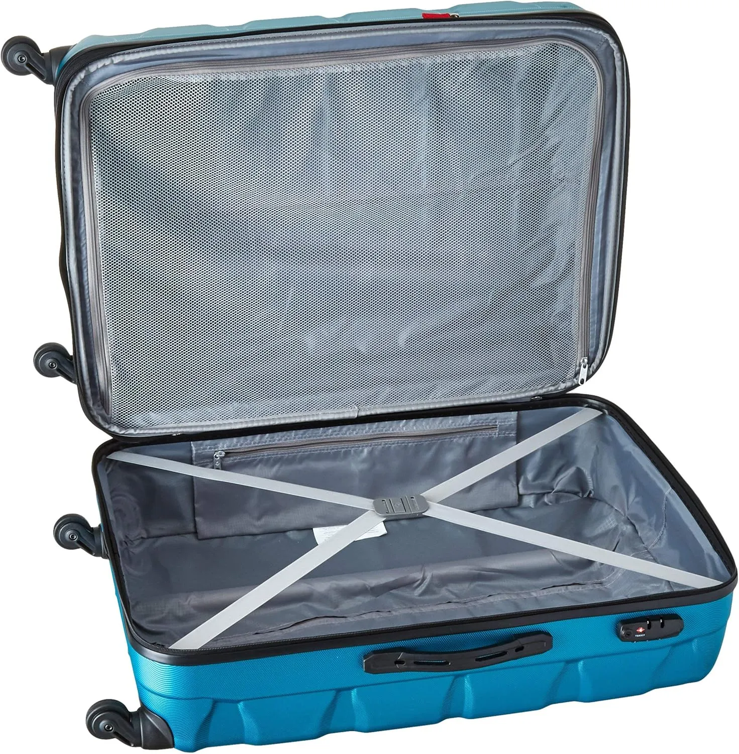 Samsonite Omni PC Hardside Expandable Luggage with Spinner Wheels, Caribbean Blue, 3-Piece Set (20/24/28)