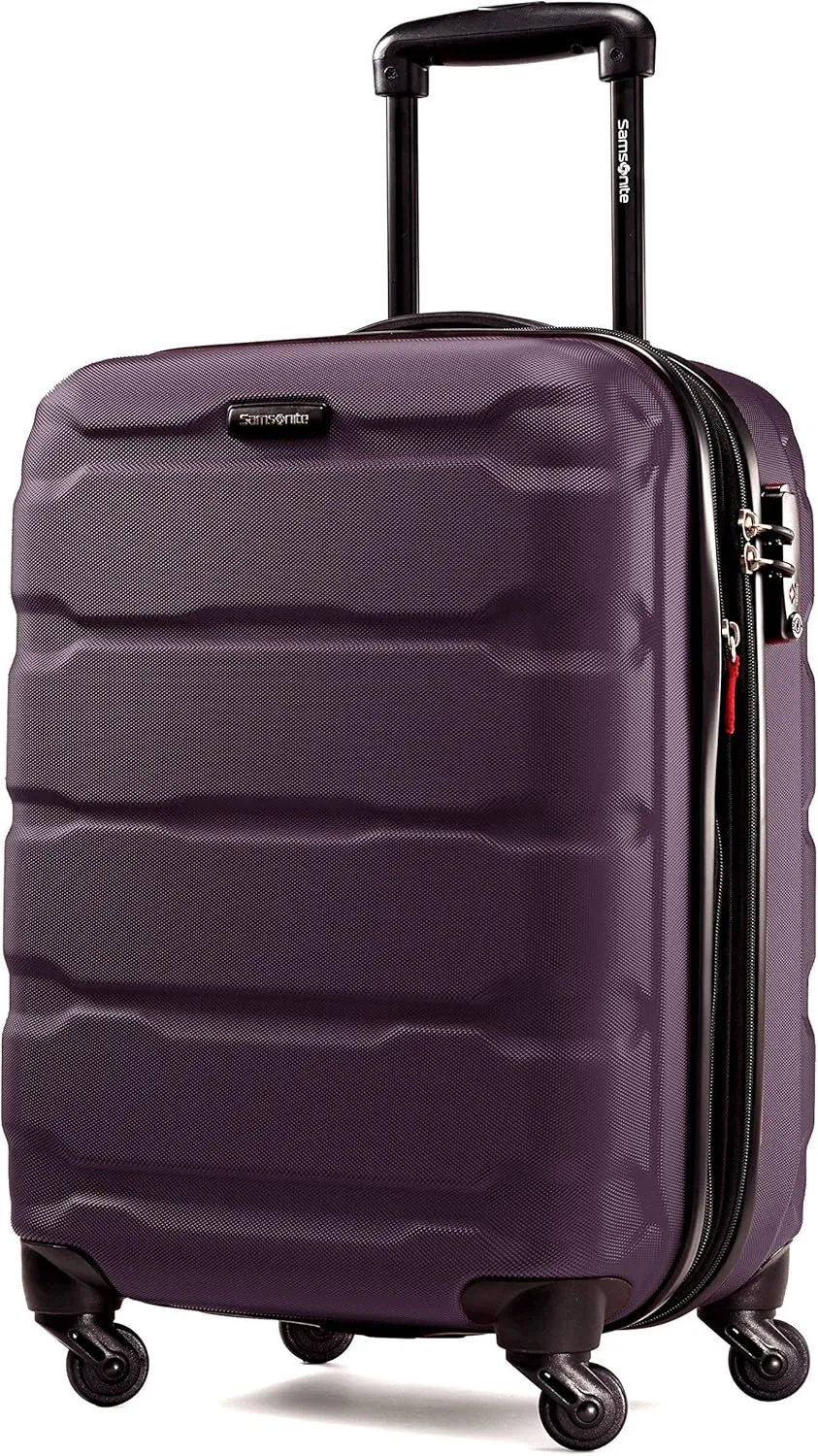 Samsonite Omni PC Hardside Expandable Luggage with Spinner Wheels, Purple, 3-Piece Set (20/24/28)