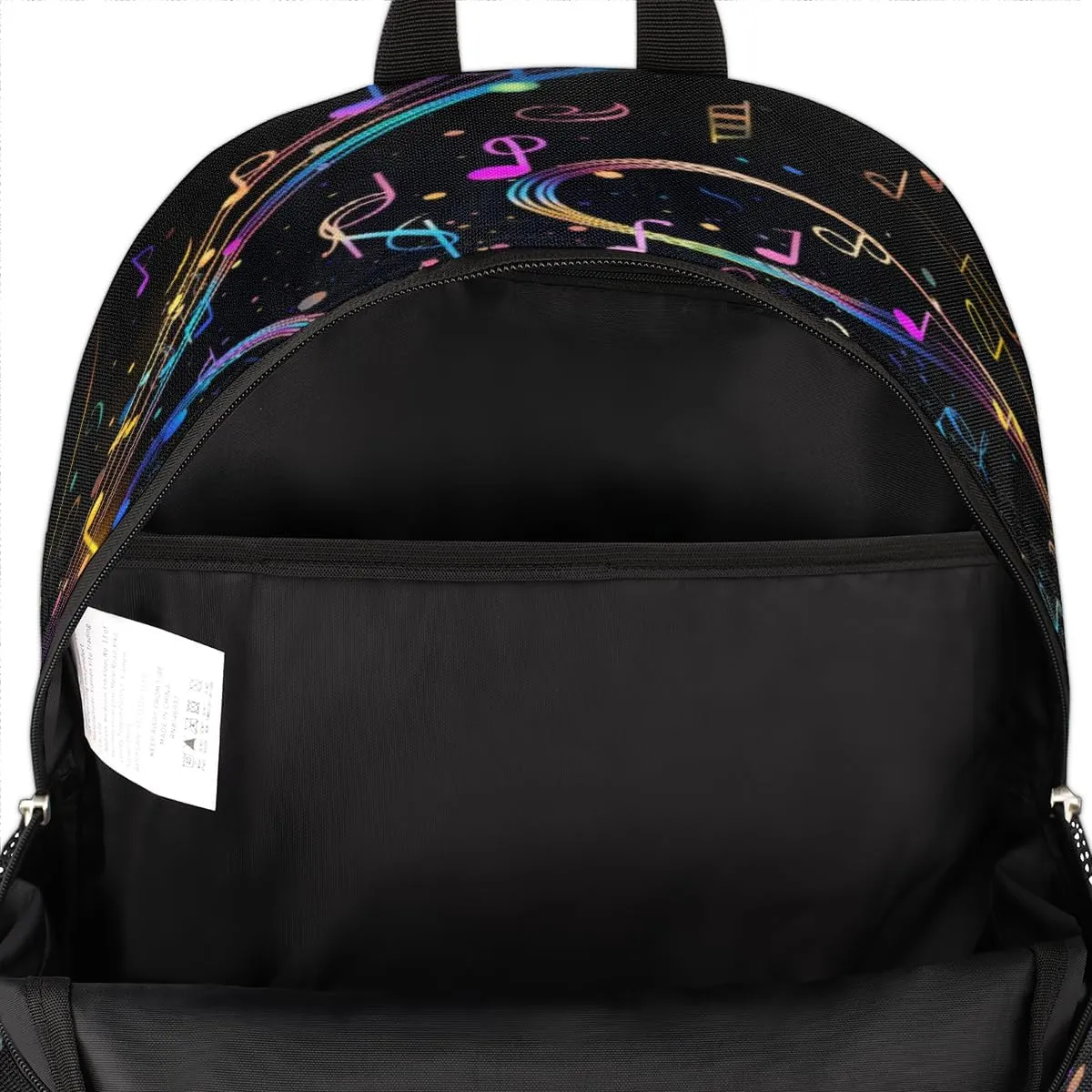 School Backpack for Boys Girls, Colorful Music Note Elementary School Bags Musical Notes Lightweight Bookbag Laptop Backpack Casual Daypack Rucksack for Kids Teens