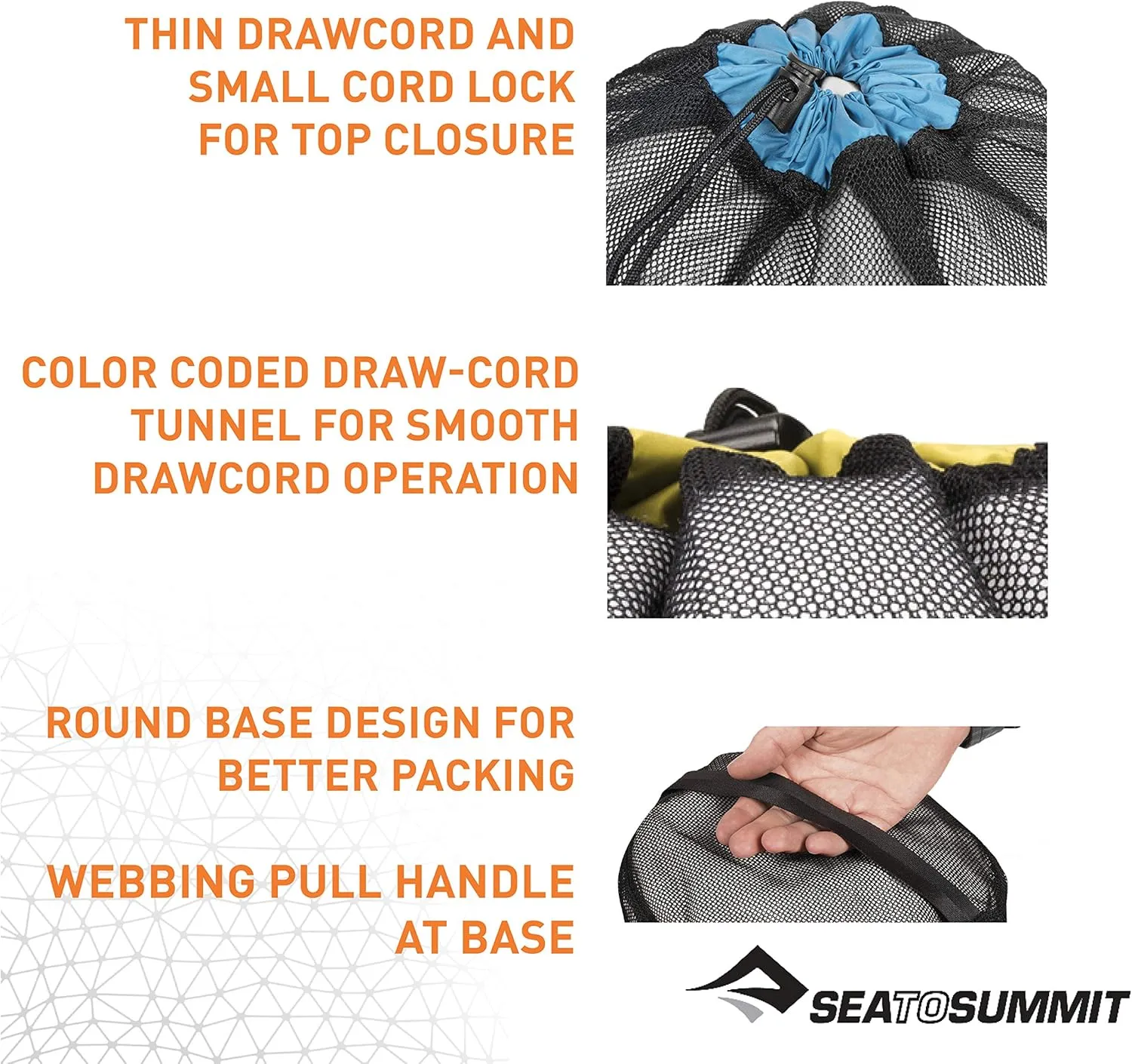 Sea to Summit Ultralight Mesh Stuff Sack 3-Piece Set