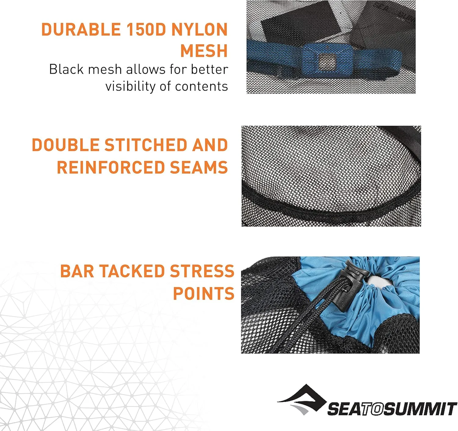Sea to Summit Ultralight Mesh Stuff Sack 3-Piece Set