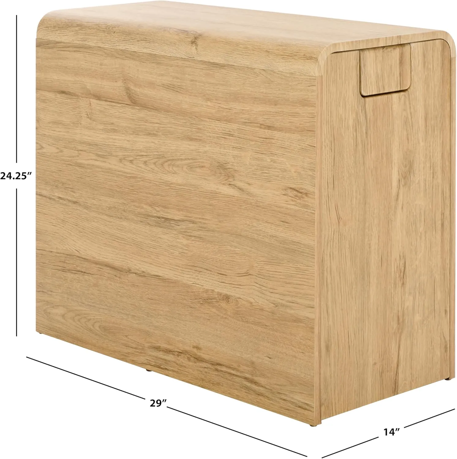 SEI Furniture Kenzo Oak Brown Sport Workout Equipment Storage Organizer Rolling Rack