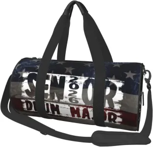 Senior 2026 Drum Major Duffel Bag Gym Bag Travel Sports Tote Large Foldable Beach Swim Yoga6