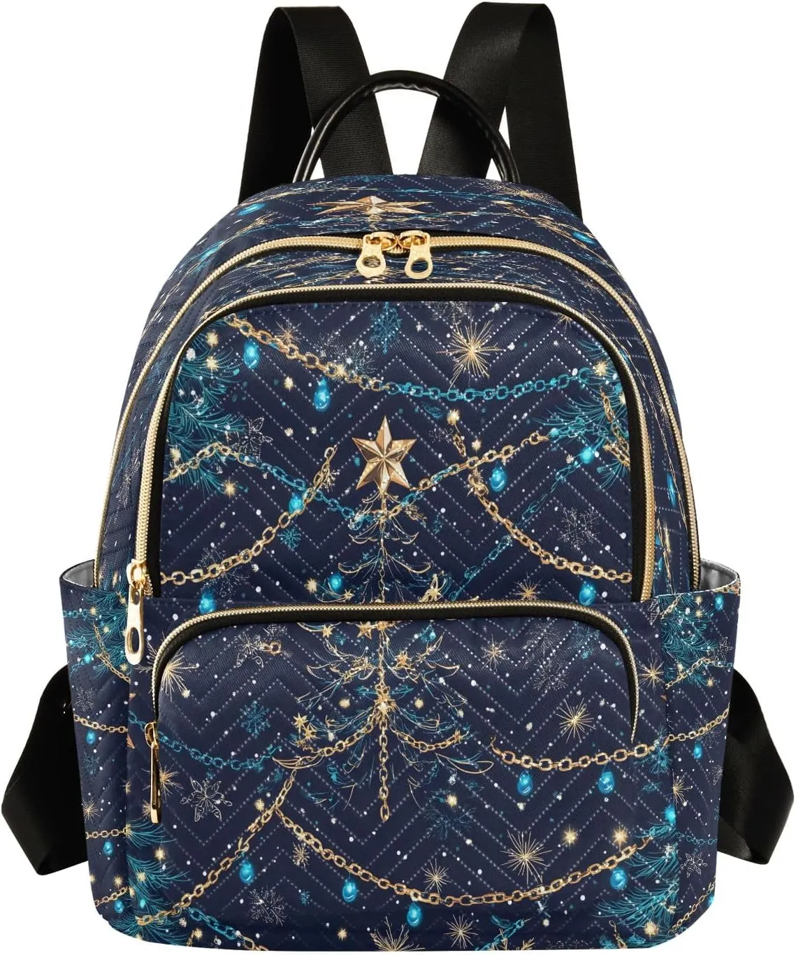 senya Christmas Tree Garland Women Backpack Purse Travel Daypack Shoulder Bag
