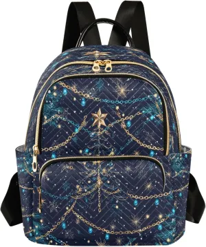 senya Christmas Tree Garland Women Backpack Purse Travel Daypack Shoulder Bag