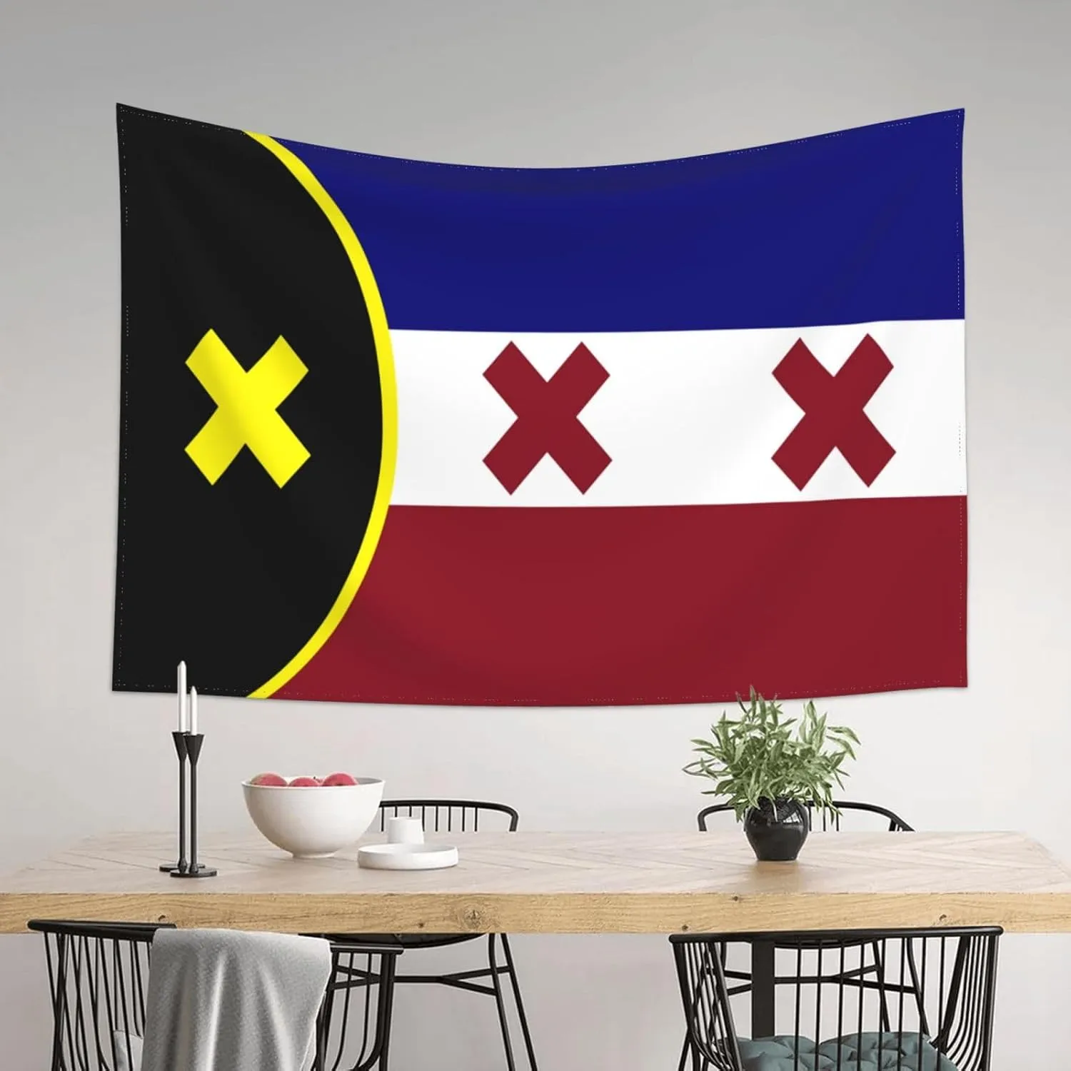 SEOCKA Dream SMP,L'Manberg Nation Flag, Lmanberg Tapestry Wall Posters 60X40 in Wall Hanging Decoration for Bedroom Living Room