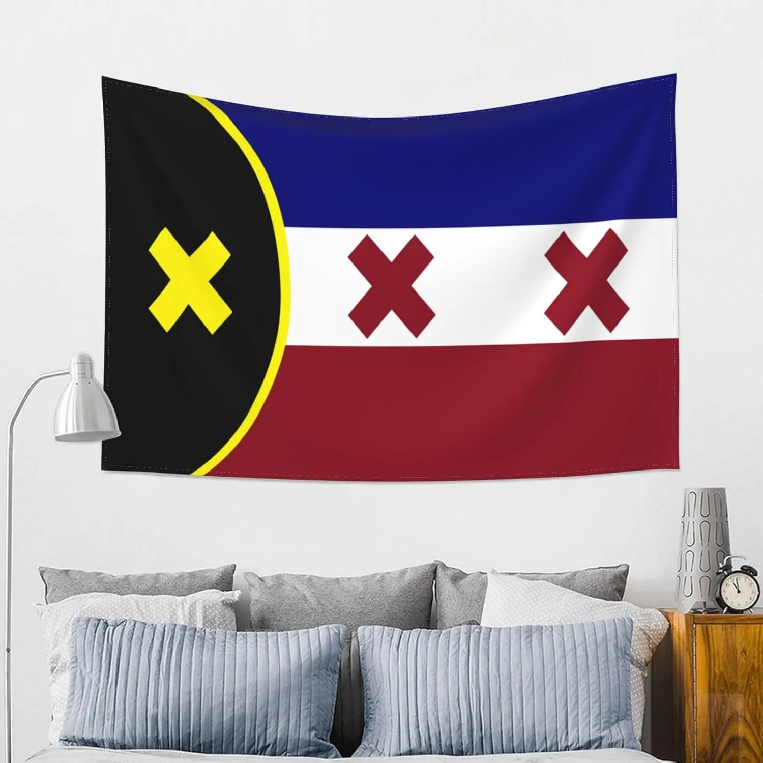 SEOCKA Dream SMP,L'Manberg Nation Flag, Lmanberg Tapestry Wall Posters 60X40 in Wall Hanging Decoration for Bedroom Living Room