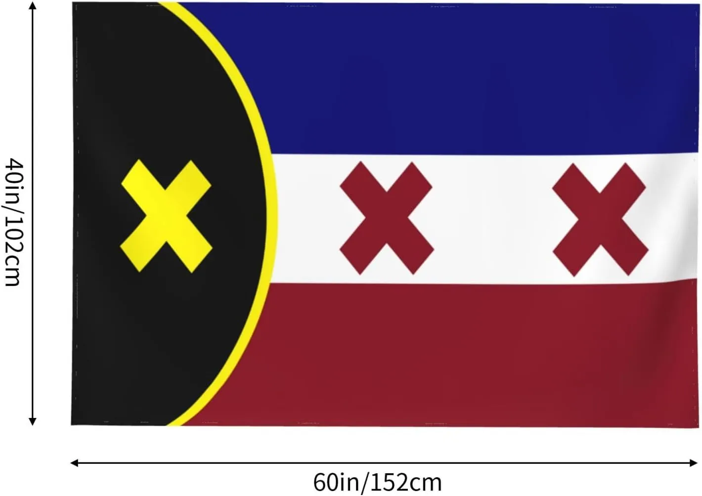 SEOCKA Dream SMP,L'Manberg Nation Flag, Lmanberg Tapestry Wall Posters 60X40 in Wall Hanging Decoration for Bedroom Living Room