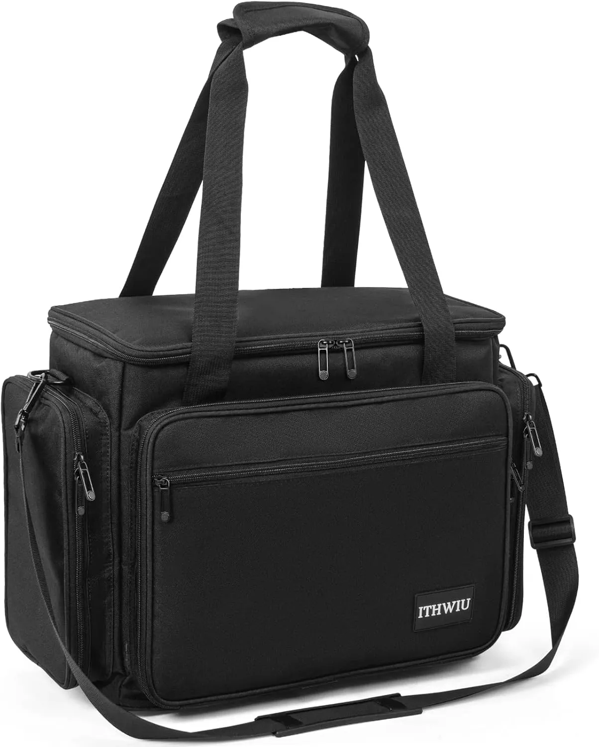 Sewing Machine Carrying Case with Multiple Storage Pockets for Accessories, Universal Tote Storage Bag