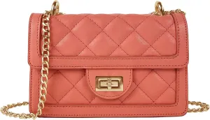 SG SUGU Small Quilted Crossbody Bag, Trendy Designer Mini Shoulder Bag, Phone Wallet Purse for Women