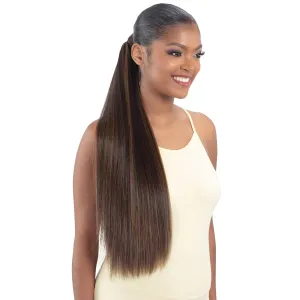 SHAKE-N-GO Organique Pony Pro Ponytail Sleek Straight 26" with Secret Pocket (OFF BLACK 1B)