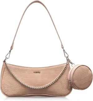 Shoulder Bag for Women Leather Small Purse Crocodile Pattern Clutch handbags with Exterior Coin Purse
