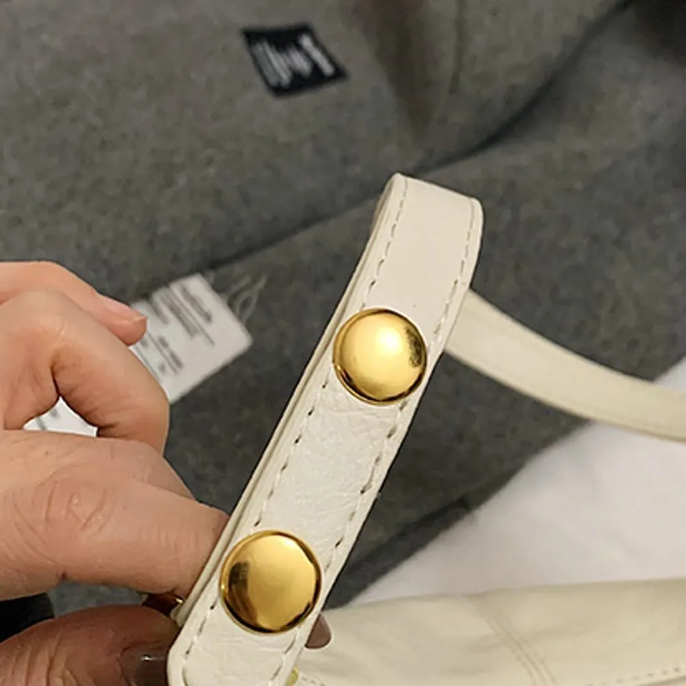 Shoulder Bag for Women Soft PU Leather Crescent Tote Handbag Retro Classic Satchel Crossbody Underarm Hobo Purse Clutch
