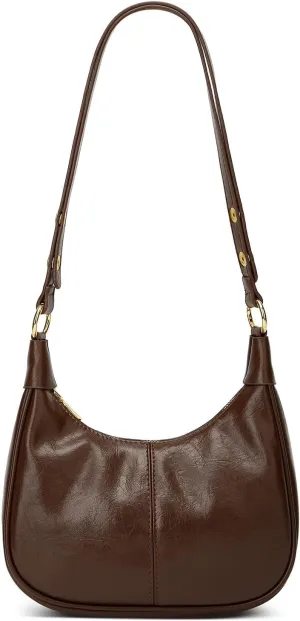 Shoulder Bag for Women Soft PU Leather Crescent Tote Handbag Retro Classic Satchel Crossbody Underarm Hobo Purse Clutch