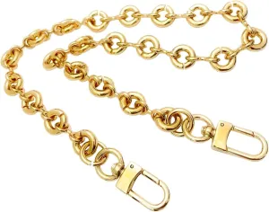 Shoulder Strap Chain Metal Replacement Chain [14mm] for Women Handbag - Gold (24" / 60cm)