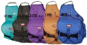 Showman Nylon Deluxe Multi Pocket Saddle Bag
