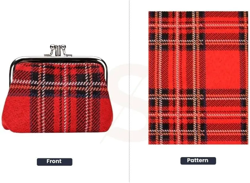 Signare Tapestry Double Pocket Change Pouch Kiss lock Coin Purse for Women