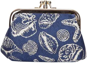 Signare Tapestry Double Pocket Change Pouch Kiss lock Coin Purse for Women
