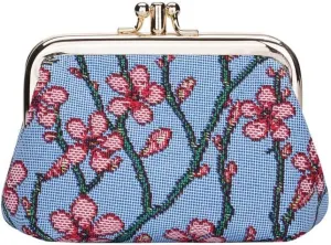 Signare Tapestry Double Pocket Change Pouch Kiss lock Coin Purse for Women