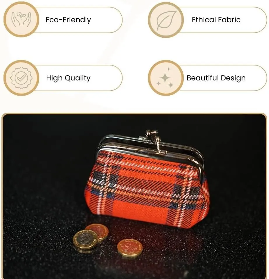 Signare Tapestry Double Pocket Change Pouch Kiss lock Coin Purse for Women