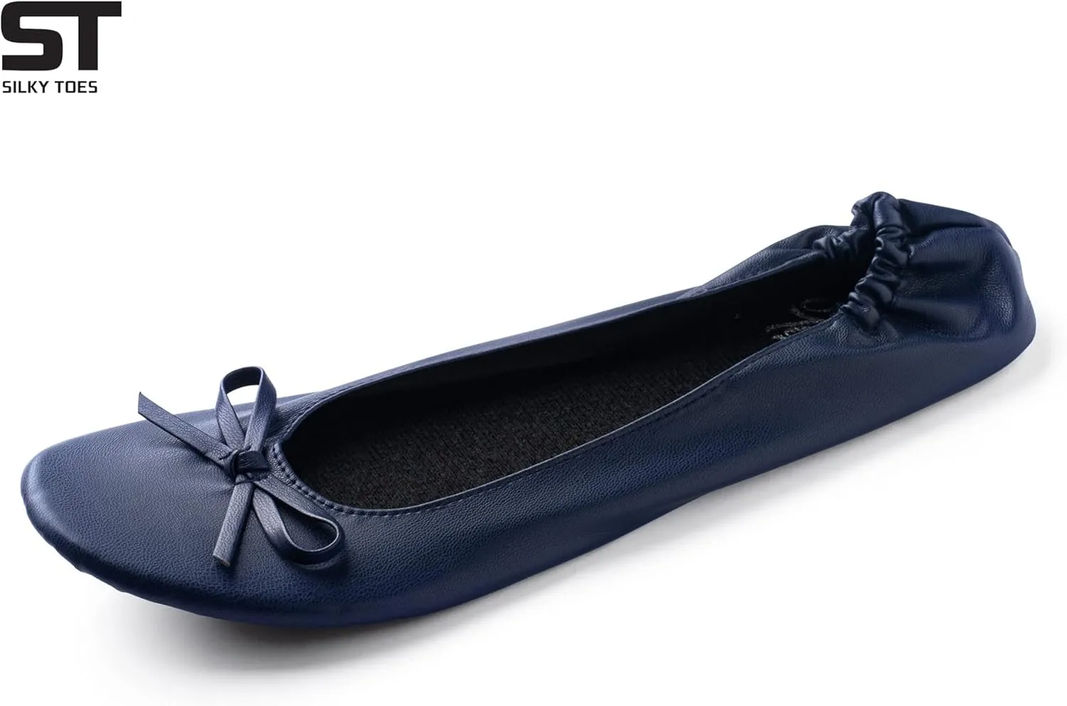 Silky Toes Foldable Flats for Women Purse Ballet Shoes Ballerina Slippers