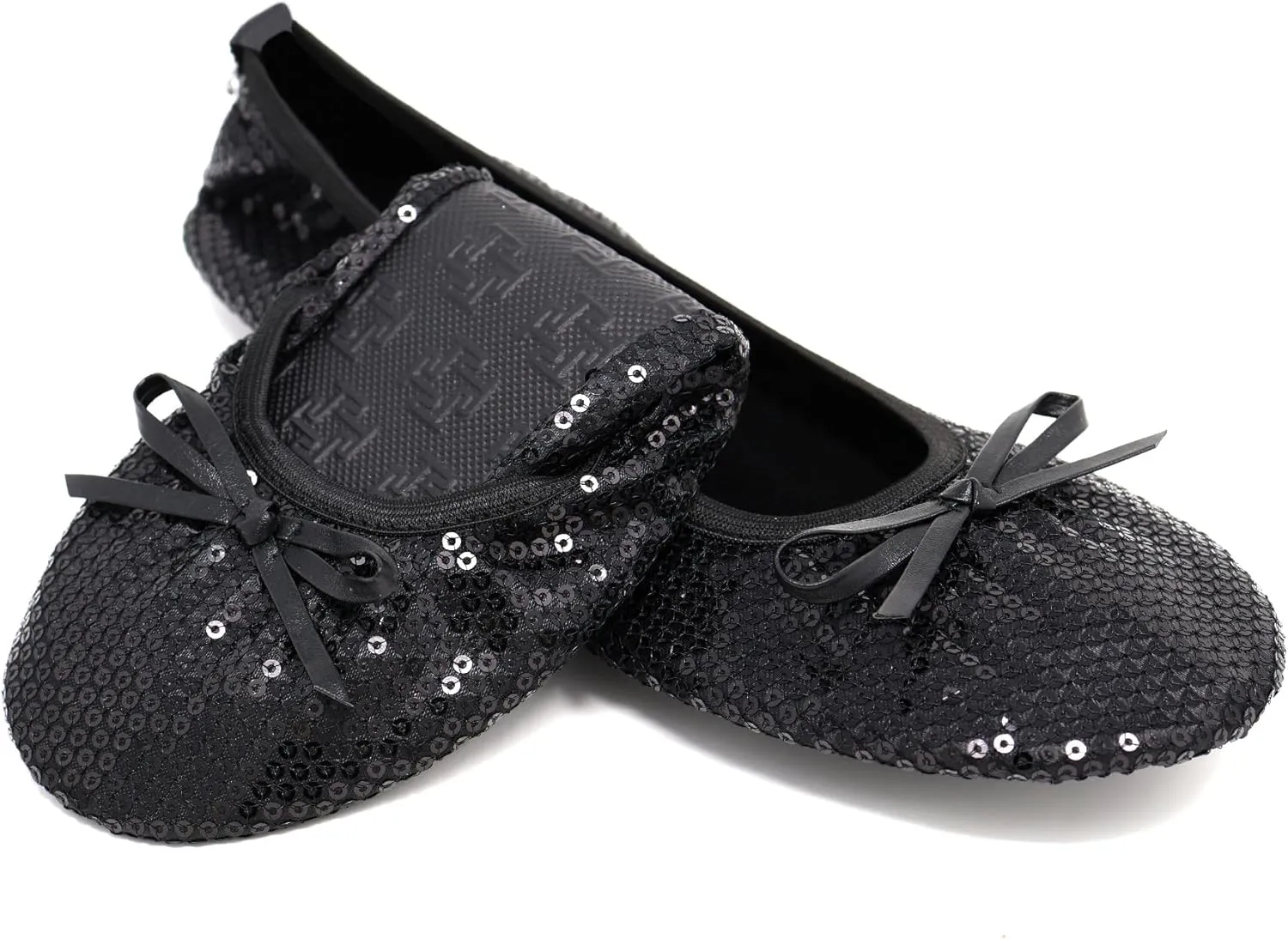 Silky Toes Foldable Flats for Women Purse Ballet Shoes Ballerina Slippers