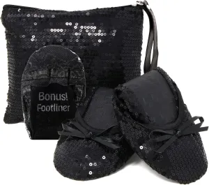 Silky Toes Foldable Flats for Women Purse Ballet Shoes Ballerina Slippers