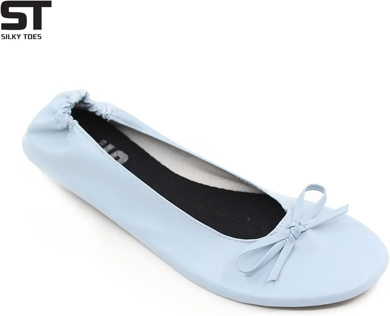 Silky Toes Foldable Flats for Women Purse Ballet Shoes Ballerina Slippers
