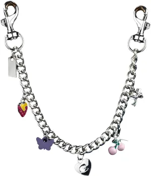 ﻿Silver Cute Bag Charms Wallet Chain Keychains Gold Chain For Purse Purse Accessories For Handbags For women