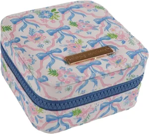 Simply Southern Ribbon Print Travel Jewelry Case