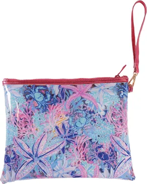 Simply Southern Watercolor Collection Summer Essentials Bag, 3 Pattern Pouches with Wristlets