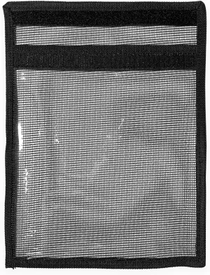 Single Pouch Trolling Lure Bag - 12" X 9" - Black - 5 Pcs | Fishing Tackle Bags | Mesh Lure Bags | Foldable Lure Bags for Fishing