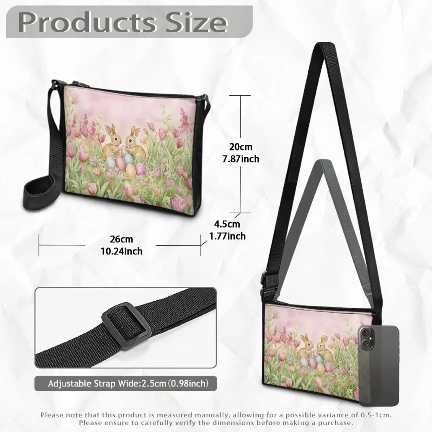 Sling Bag Small Crossbody Backpack Shoulder Bag for Women Men Trendy Adjustable Shoulder Strap Travel Bag Zippered