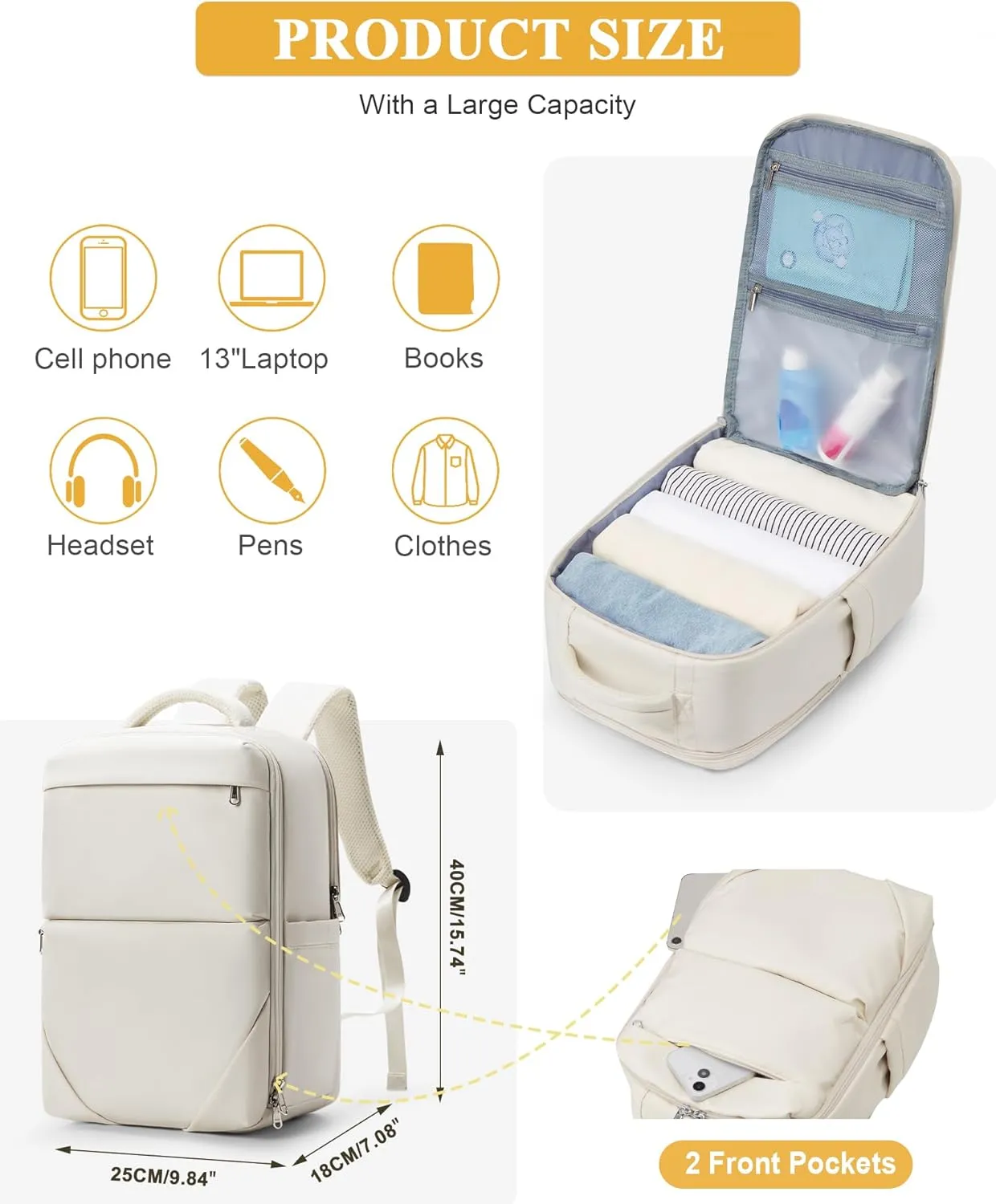 Small Backapck For Travel Laptop Backapck For Women Men Hiking Backpack Travel Backpack Carry On Flight Approved
