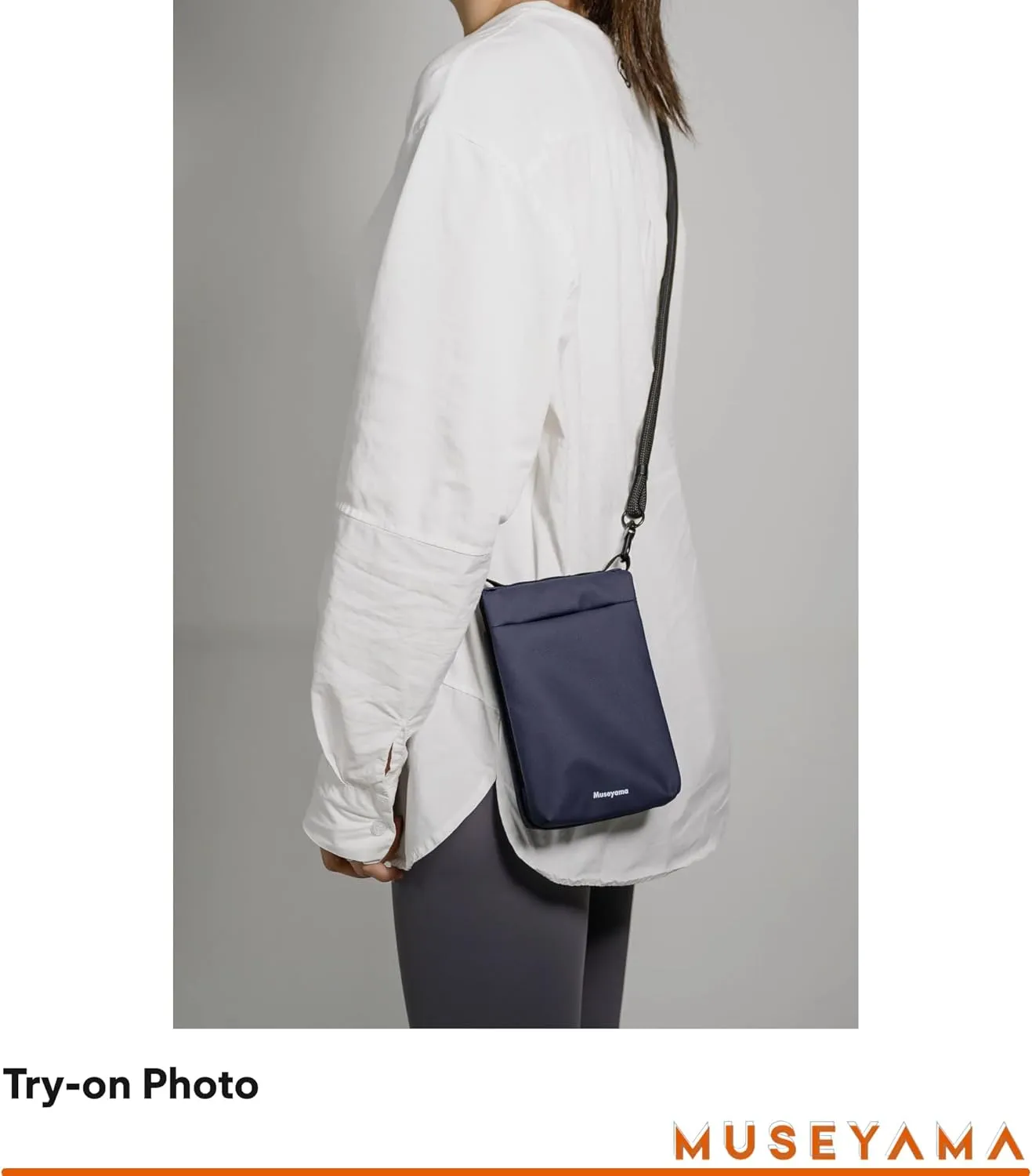 Small Crossbody Bag – Lightweight Foldable Water-Resistant Phone Purse with Adjustable/Detachable Strap