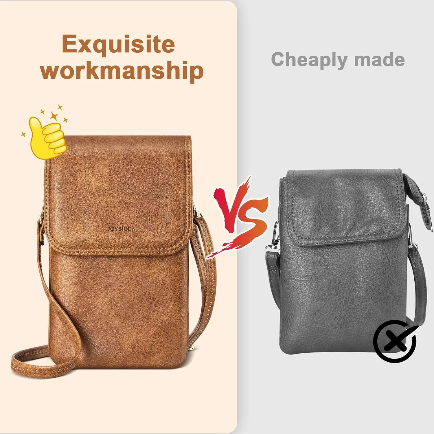 Small Crossbody Cell Phone Purse for Women, Shoulder Phone Bag Wallet Pouch