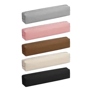 Small Leather Pencil Case Light Pen Bag Zippered Pouches Travel Makeup for Student Adult Women Men New 2026 High Reliable Electronic Component, Precision, Stable Performance