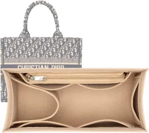 SMART DK Purse Organizer for Dior Book Tote - Premium Felt Insert with Multiple Pockets