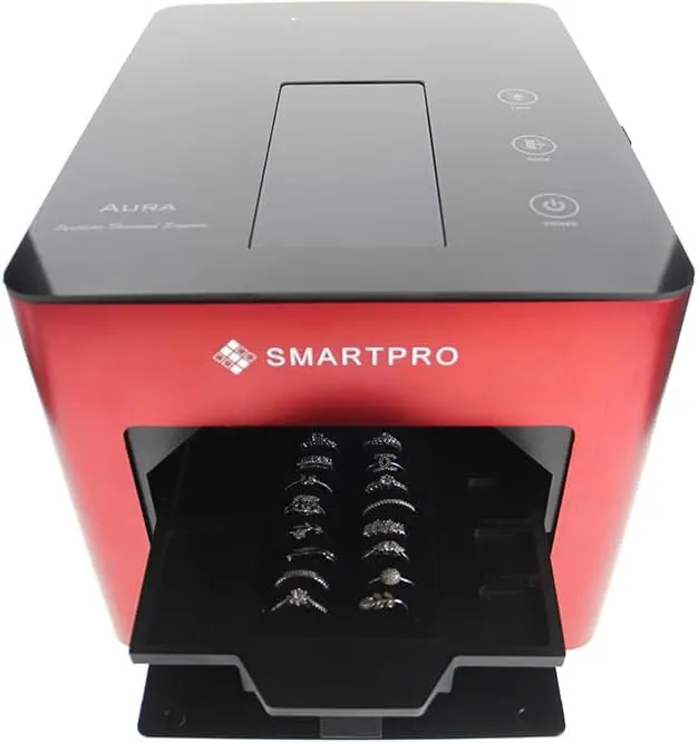 SmartPro Aura Diamond Screener, Mounted and Loose Stone Testing, 0.002ct Detection, Auto-Detection with 360-Degree View