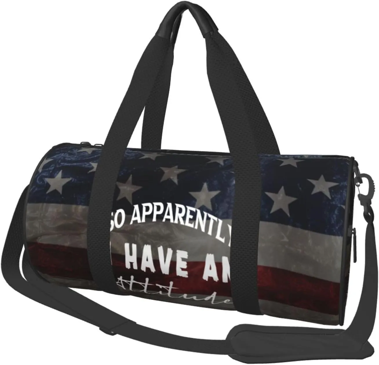 So Apparently I Have An Attitude Duffel Bag Gym Bag Travel Sports Tote Large Foldable Beach Swim Yoga4