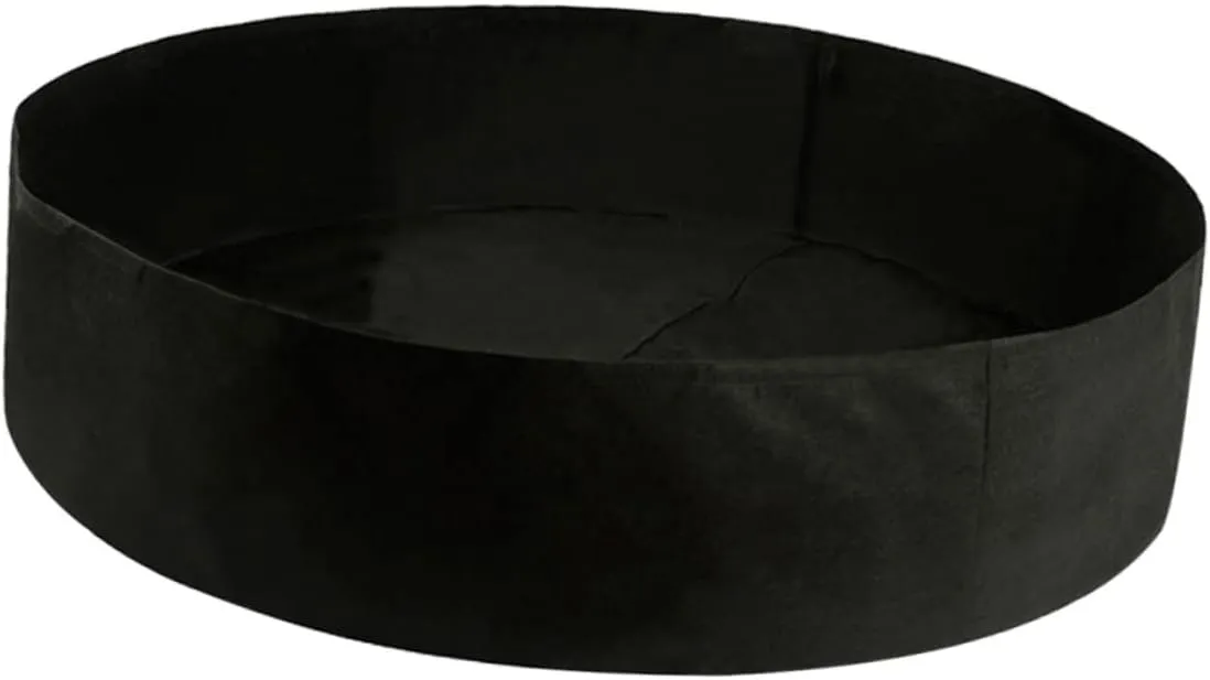 Sosoport 2 Pcs Felt Planting Bags Round Garden Planter Insulated Planting Pouch Self-draining for Indoor and Outdoor Use