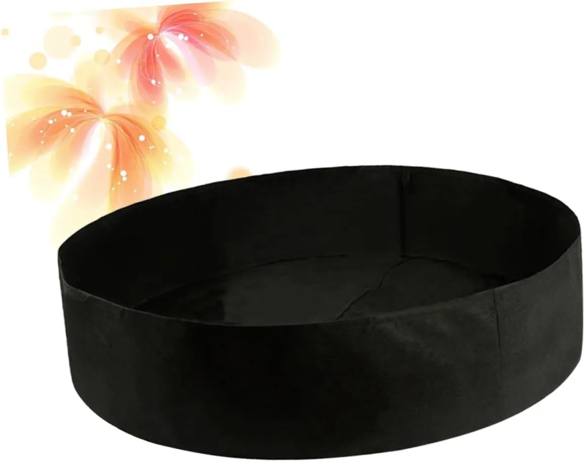 Sosoport 2 Pcs Felt Planting Bags Round Garden Planter Insulated Planting Pouch Self-draining for Indoor and Outdoor Use