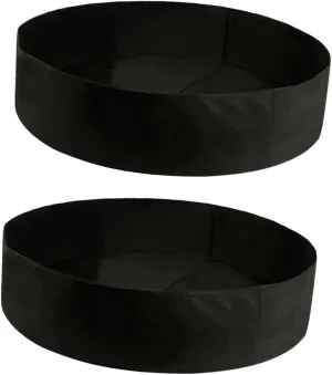 Sosoport 2 Pcs Felt Planting Bags Round Garden Planter Insulated Planting Pouch Self-draining for Indoor and Outdoor Use