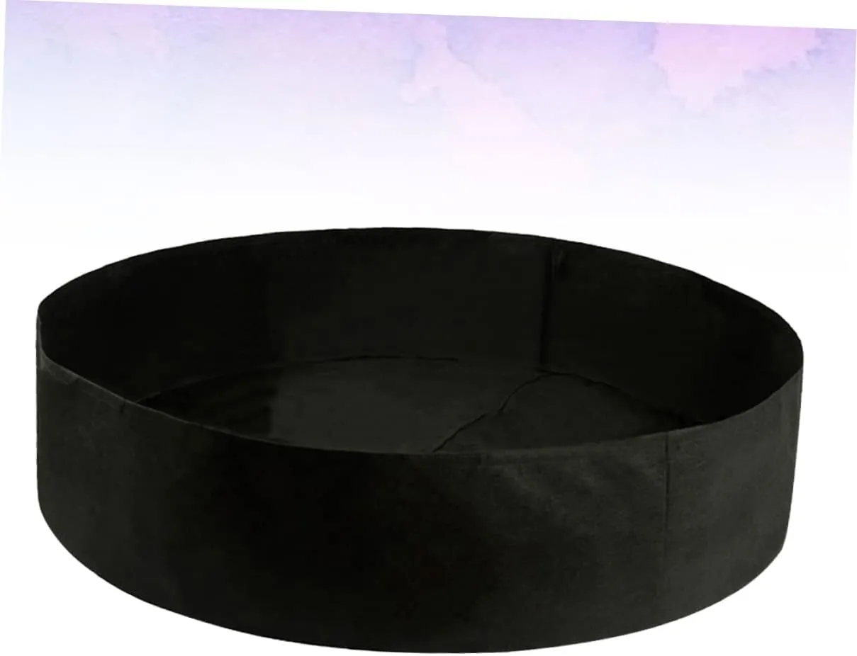 Sosoport 2 Pcs Felt Planting Bags Round Garden Planter Insulated Planting Pouch Self-draining for Indoor and Outdoor Use
