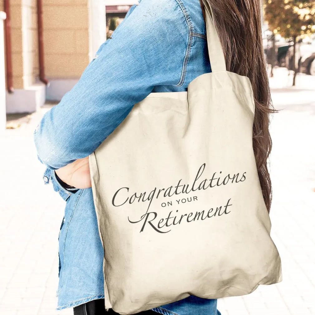 Speedy Pros Canvas Tote Bag for Women Congratulations on Your Retirement Retire Beach Bags for Women