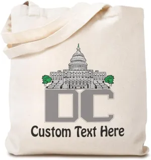 Speedy Pros Canvas Tote Bag for Women Washington Dc Capital Beach Bags for Women